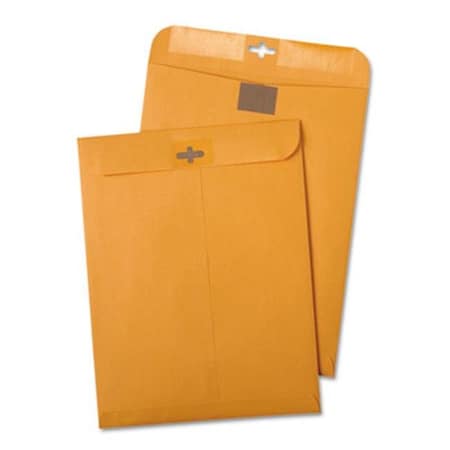 QUALITY PARK Quality Park 43468 Postage Saving Clear-Clasp Kraft Envelopes- 6 x 9- Light Brown- 100/Box 43468